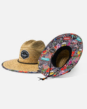 Load image into Gallery viewer, Straw Hat - Sticker Bomb