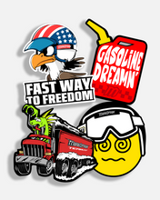 Load image into Gallery viewer, Motocross stickers, dirtbike sticker, motorsports sticker, motooption, Fast way to freedom, moto sticker
