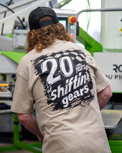 Load image into Gallery viewer, Mens 20 Years Shiftin' Gears Tee - Tan