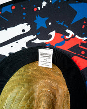 Load image into Gallery viewer, Youth Freedom Straw Hat - Red, White and Blue