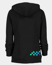 Load image into Gallery viewer, Womens Script Funnel Neck Hoodie - Black
