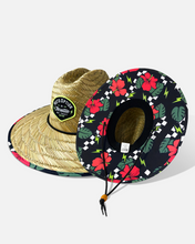 Load image into Gallery viewer, Motocross hat, moto Straw hat, straw hat, Floral Straw hat, Race straw hat, checkers straw hat, moto sun hat, moto hat, motooption