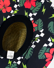 Load image into Gallery viewer, Aloha Straw Hat - Green, Red and Black