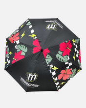 Load image into Gallery viewer, Electric Aloha Umbrella - Black