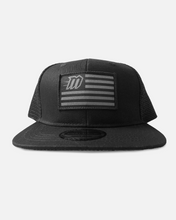 Load image into Gallery viewer, GHOSTED FLAG FLAT BRIM SNAPBACK HAT

