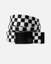 Load image into Gallery viewer, CHECKERS WEBBING BELT - BLACK/WHITE