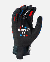 Load image into Gallery viewer, Elite E1 Stars and Stripes Riding Glove - Red, White and Blue