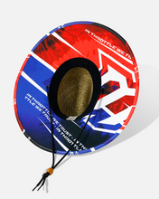 Load image into Gallery viewer, Fireworks Straw Hat - Red, White and Blue