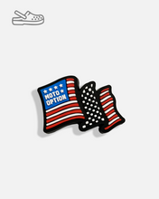 Load image into Gallery viewer, Shoe Charm - Moto flag
