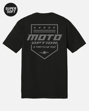 Load image into Gallery viewer, Mens Moto Flag Tee - Black