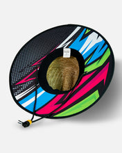 Load image into Gallery viewer, Youth Neon Bolt Straw Hat - Pink, Green and Blue