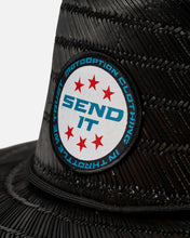 Load image into Gallery viewer, Youth Blackout Edition Straw Hat - Send it RWB