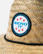 Load image into Gallery viewer, Youth Straw Hat - Send it RWB