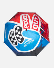Load image into Gallery viewer, Peace Out Umbrella - Red, White & Blue