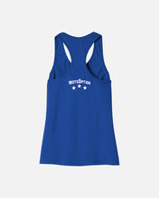 Load image into Gallery viewer, Womens Peace Love &amp; Moto Tank - Blue
