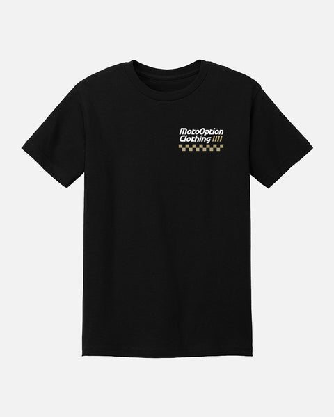 Mens Support Your Local Track Tee - Black