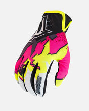 Load image into Gallery viewer, S5 Neon Fracture Riding Glove - Yellow and Pink