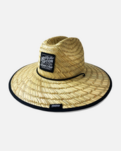 Load image into Gallery viewer, Youth Illusion Straw Hat - Black and White
