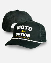 Load image into Gallery viewer, Stacked Bolt Performance Rope Hat - Black