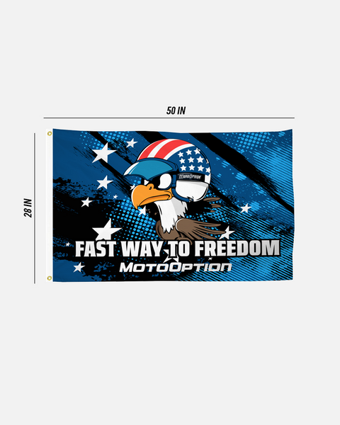 FREEDOM EAGLE WALL FLAG