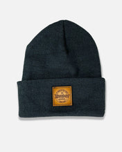 Load image into Gallery viewer, MECHANIC LEATHER PATCH BEANIE - BLACK
