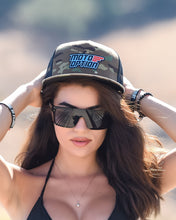 Load image into Gallery viewer, Matte Black Rimless sunglasses with hidden frame