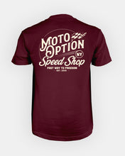 Load image into Gallery viewer, Mens Fast Way to Freedom Tee - Maroon