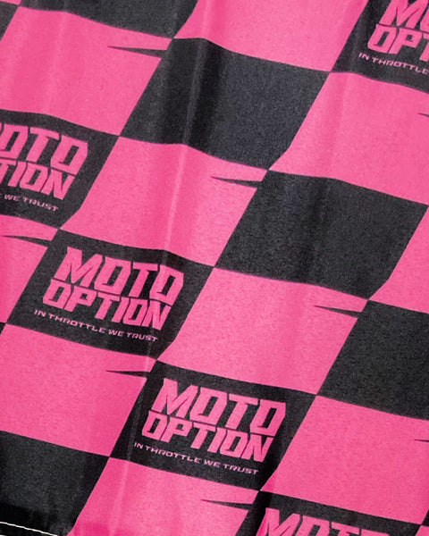RACE FLAG - PINK CHECKERS