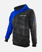 Load image into Gallery viewer, Mens Contrast Camo Premium Hoodie - Blue