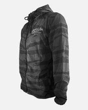 Load image into Gallery viewer, Speed and Style Windbreaker Jacket - Black Camo