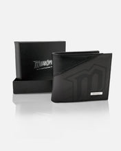 Load image into Gallery viewer, GHOSTED BI-FOLD LEATHER WALLET - BLACK
