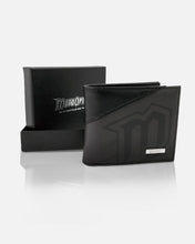 Load image into Gallery viewer, GHOSTED BI-FOLD LEATHER WALLET - BLACK
