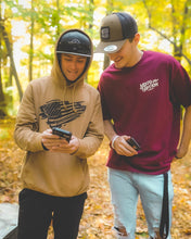 Load image into Gallery viewer, Wave the Flag Vintage Wash Hoodie - Coyote Brown