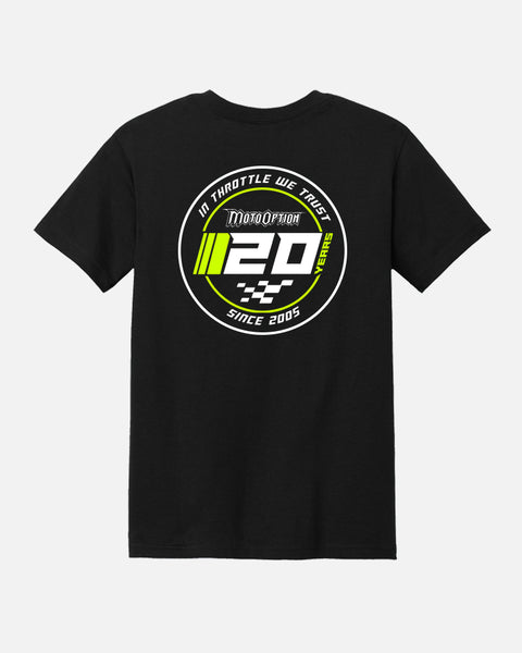 Mens 20th Anniversary Tee - Black