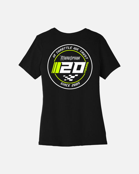 Womens 20th Anniversary Tee - Black