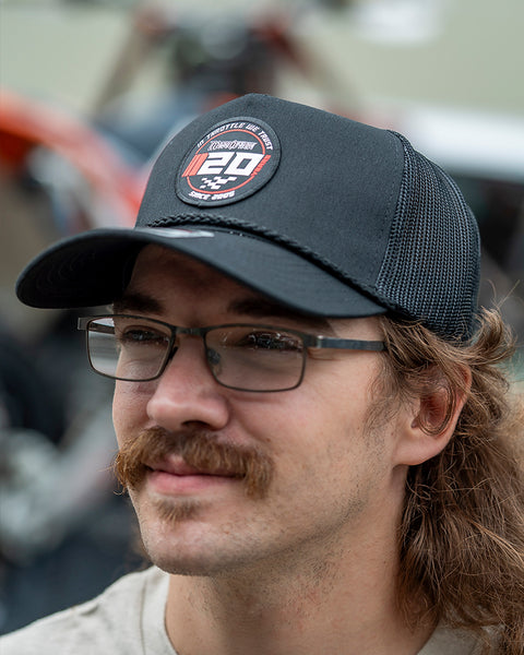 20th Anniversary Premium Rope Hat - Black