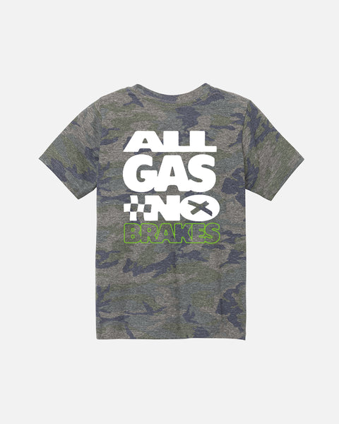 Toddler All Gas No Brakes - Vintage Camo
