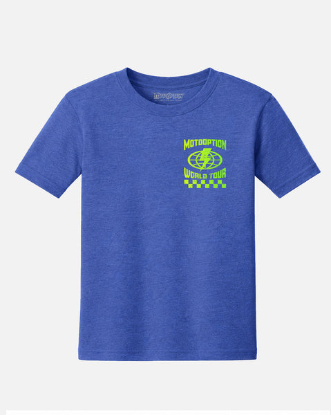 Toddler World Tour Tee - Vintage Royal