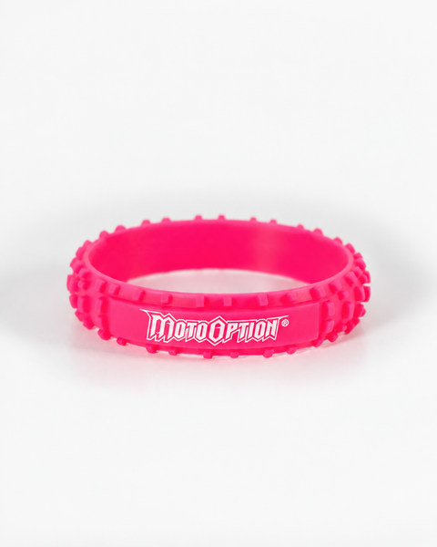 MotoTread Wristband - Neon Pink