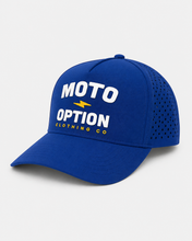 Load image into Gallery viewer, Youth Stacked Bolt Performance Hat - Blue
