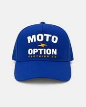 Load image into Gallery viewer, Youth Stacked Bolt Performance Hat - Blue
