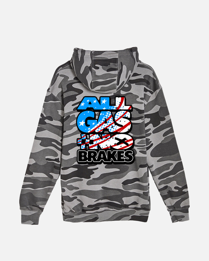 Mens All Gas No Brakes - Black Camo