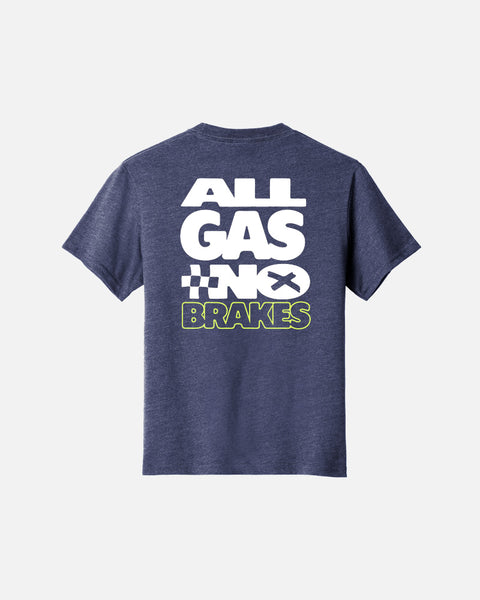 Youth All Gas No Brakes - Heather Navy