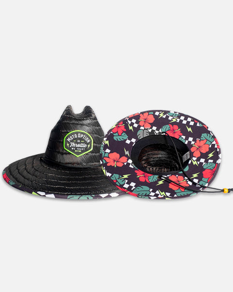 Blackout Edition Straw Hat - Aloha