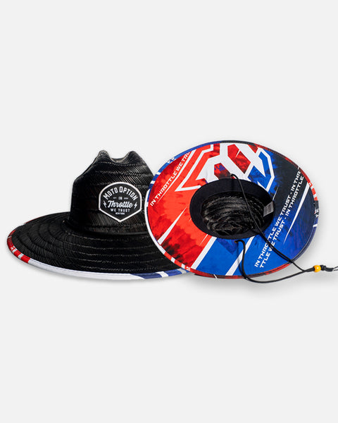 Blackout Edition Straw Hat - Fireworks
