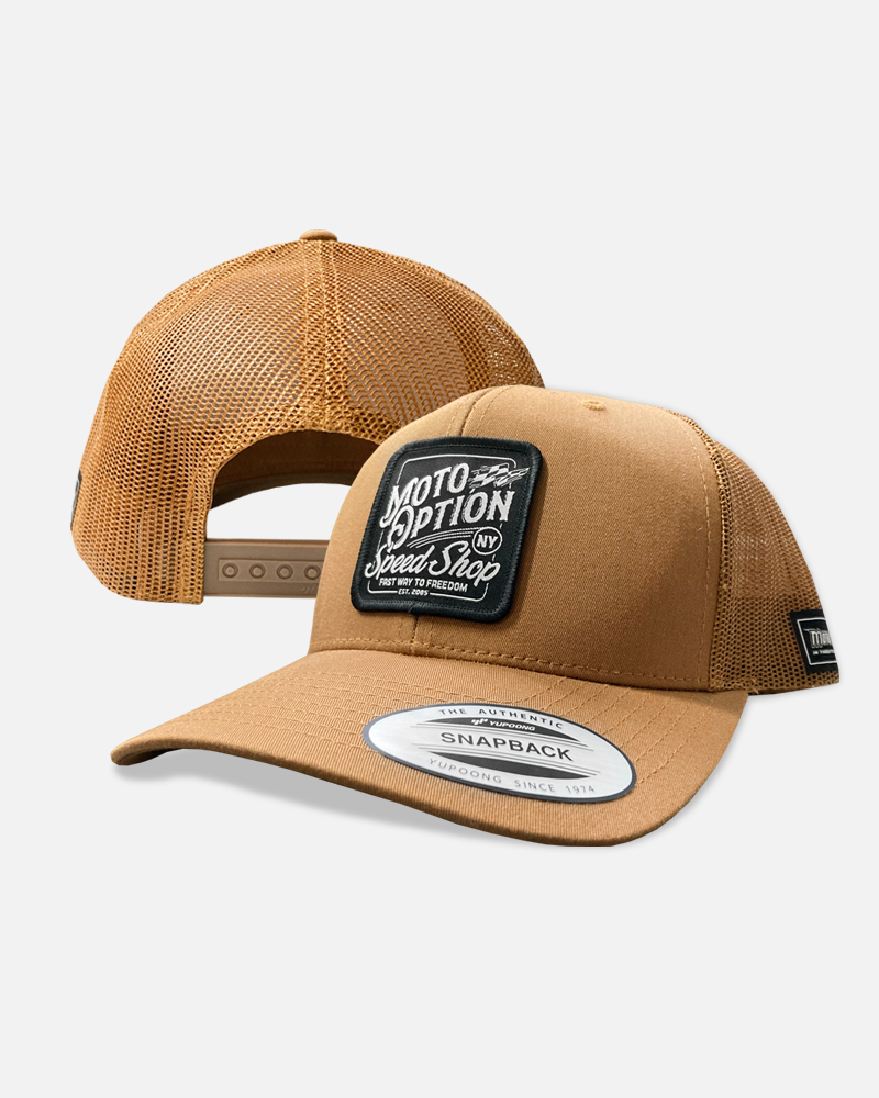 FAST WAY TO FREEDOM TRUCKER HAT - CARAMEL