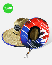 Load image into Gallery viewer, YOUTH - FIREWORKS STRAW HAT
