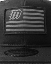 Load image into Gallery viewer, GHOSTED FLAG FLAT BRIM SNAPBACK HAT
