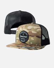Load image into Gallery viewer, Mechanic Flat Brim Hat - Army Camo
