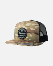 Load image into Gallery viewer, Mechanic Flat Brim Hat - Army Camo
